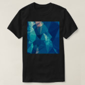 Ball Blue Abstract Low Polygon Background T-shirt (Design voorkant)