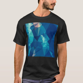 Ball Blue Abstract Low Polygon Background T-shirt