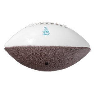Ball Blue, Medium Turquoise decoratief ontwerp American Football