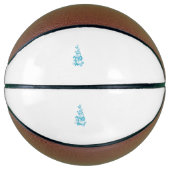 Ball Blue, Medium Turquoise decoratief ontwerp Basketbal (Voorkant)