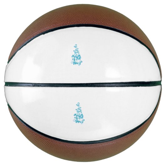 Ball Blue, Medium Turquoise decoratief ontwerp Basketbal (Voorkant)