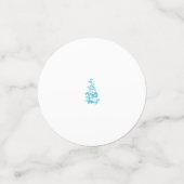Ball Blue, Medium Turquoise decoratief ontwerp Confetti (Kleine voorkant)