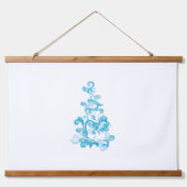 Ball Blue, Medium Turquoise decoratief ontwerp Hangend Wandkleed (Voorkant 3)