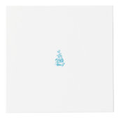 Ball Blue, Medium Turquoise decoratief ontwerp Kubus (Rechts)