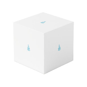 Ball Blue, Medium Turquoise decoratief ontwerp Kubus