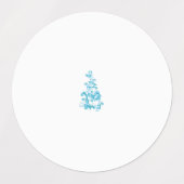 Ball Blue, Medium Turquoise decoratief ontwerp Labels (Design 2)