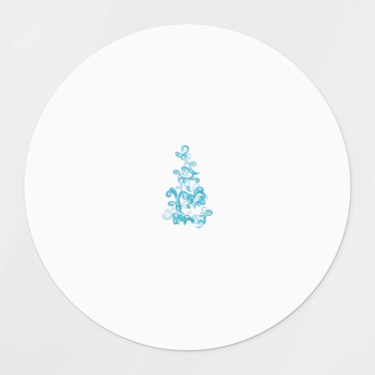 Ball Blue, Medium Turquoise decoratief ontwerp Labels (Design 2)