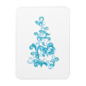 Ball Blue, Medium Turquoise decoratief ontwerp Magneet (Verticaal)