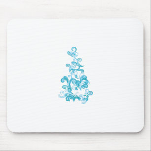 Ball Blue, Medium Turquoise decoratief ontwerp Muismat