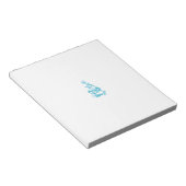 Ball Blue, Medium Turquoise decoratief ontwerp Notitieblok (Schuin)
