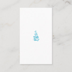 Ball Blue, Medium Turquoise decoratief ontwerp Visitekaartje