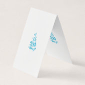Ball Blue, Medium Turquoise decoratief ontwerp Visitekaartje (Voorkant)