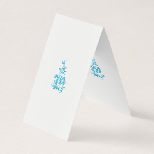 Ball Blue, Medium Turquoise decoratief ontwerp Visitekaartje (Voorkant)