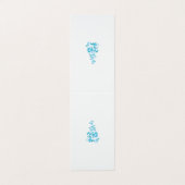 Ball Blue, Medium Turquoise decoratief ontwerp Visitekaartje (Buitenkant ongevouwen)