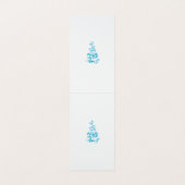 Ball Blue, Medium Turquoise decoratief ontwerp Visitekaartje (Binnenkant ongevouwen)