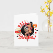 Ball Breaker Funny Pool Player Biljart Lover Bill Kaart (Gele Bloem)