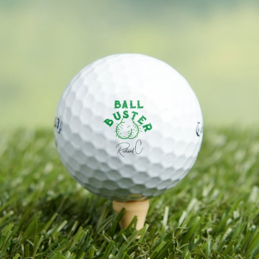 "Ball Buster" Grappige gepersonaliseerde golfballe Golfballen (Insitu Shirt)