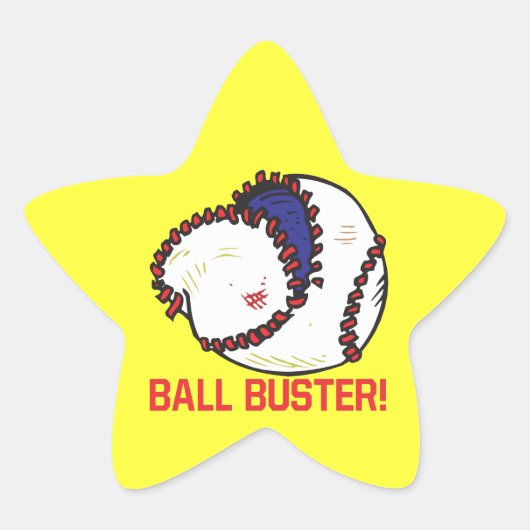 Ball Buster Ster Sticker (Voorkant)