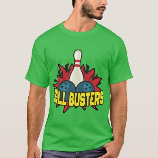 Ball Busters Bowlingteam familie T-shirt (Voorkant)