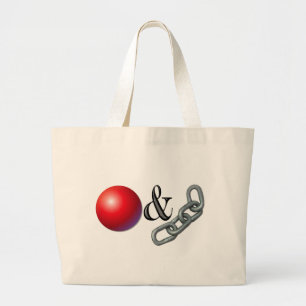 Ball & chain grote tote bag