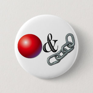 Ball & chain ronde button 5,7 cm