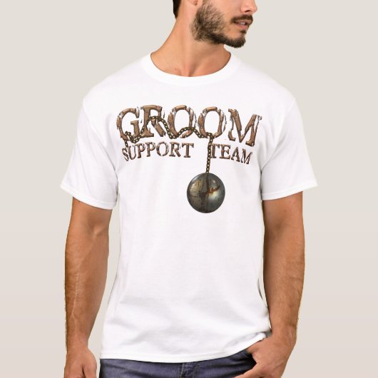 Ball Chains en Groom Support Team T-shirt (Voorkant)