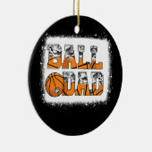 Ball Dad Basketball Dad Camo Game Day Funny Keramisch Ornament (Rechts)
