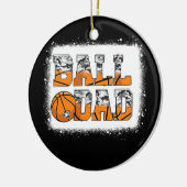Ball Dad Basketball Dad Camo Game Day Funny Keramisch Ornament (Links)