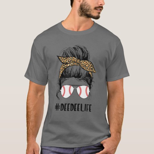 Ball Deedee Life Messy Bun Leopard Teeball Deedee T-shirt (Voorkant)