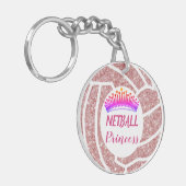 Ball Design Netball Princess Sleutelhanger (Voorkant Links)