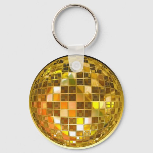 Ball Disco Ball sprinkhonddanspiegel Disco Sleutelhanger (Voorkant)