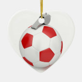 Ball en fluitje keramisch ornament (Voorkant)