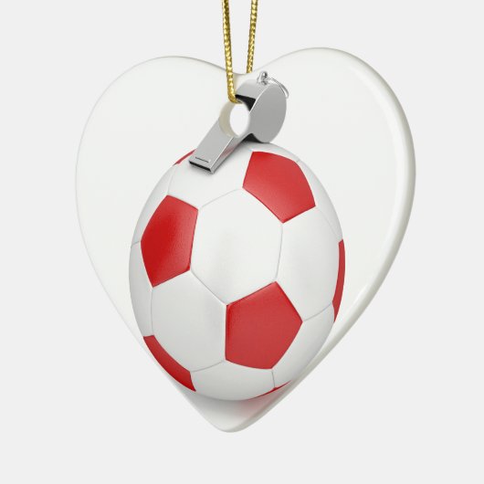 Ball en fluitje keramisch ornament (Links)