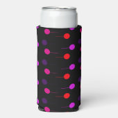 Ball en line on black seltzer blikjeskoeler (Seltzer Voorkant)