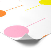 Ball en line op wit poster (Hoek)