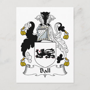 Ball Family Crest Briefkaart