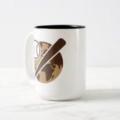 Ball for fan tweekleurige koffiemok (Voorkant links)