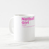 ball Girl - Netball Koffiemok (Voorkant links)