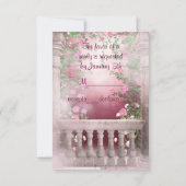 Ball Gown Pink Rose Quinceanera RSVP (Achterkant)