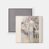 Ball gown, van "Les Grandes Modes de Paris" Magneet (Voorkant / Achterkant)