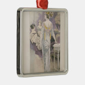 Ball gown, van "Les Grandes Modes de Paris" Metalen Ornament (Rechts)