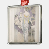 Ball gown, van "Les Grandes Modes de Paris" Metalen Ornament (Links)