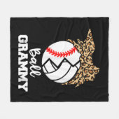 Ball Grammy Fun Baseball Volleyball Grammy Fleece Deken (Voorkant (Horizontaal))