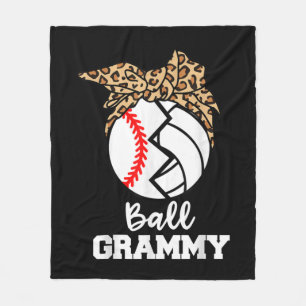 Ball Grammy Fun Baseball Volleyball Grammy  Fleece Deken