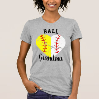 Ball Grandma Nana Meemaw Softball/Baseball Tshirt