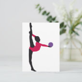 ball gymnastiek briefkaart (Staand voorkant)