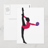 ball gymnastiek briefkaart (Voorkant / Achterkant)