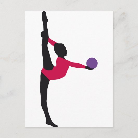 ball gymnastiek briefkaart (Voorkant)