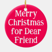 BALL! I want for Christmas! : Borzoi Keramisch Ornament (Achterkant)