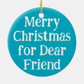 BALL! I want for Christmas! : Bulldog Keramisch Ornament (Achterkant)